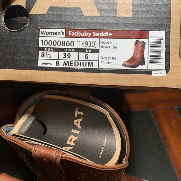 Ariat Womens Fatbaby Saddle Western Boot - Picture 8 of 8